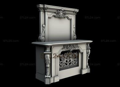 Fireplaces (KM_0232) 3D models for cnc